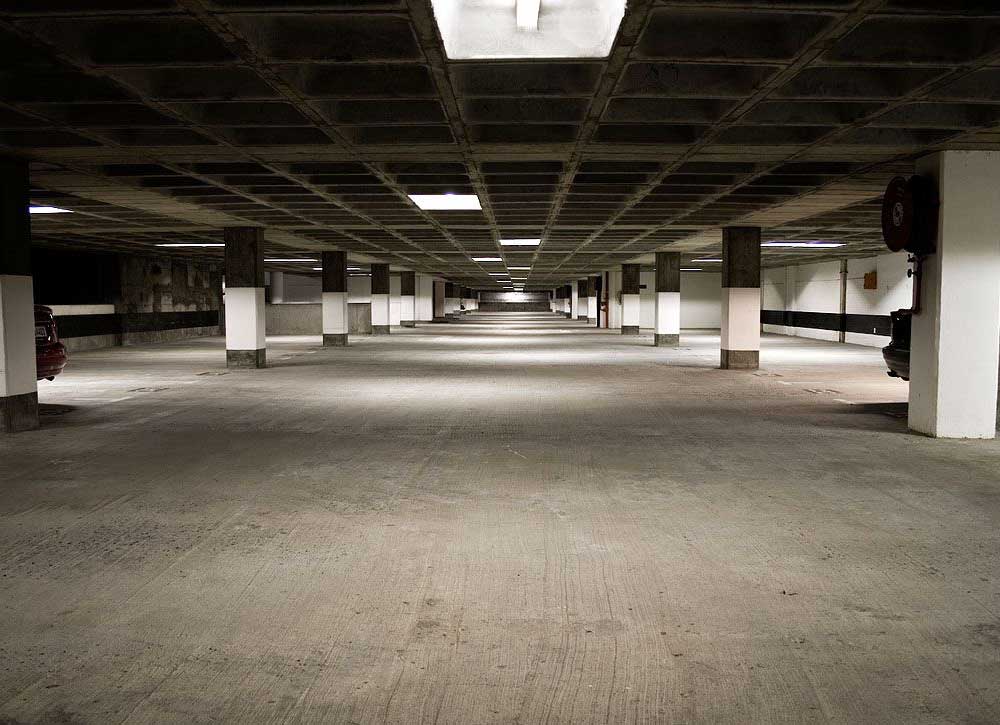 photo of clean parking garage