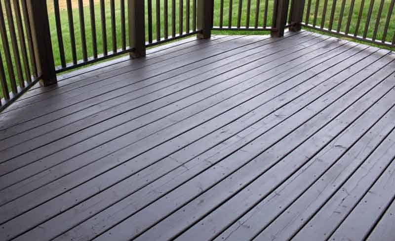 Solid color staining is the best protection for wood